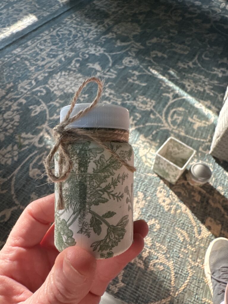 Antique Herbarium Tiny Accent Jar