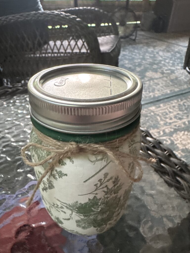 Antique Herbarium Mason Jar Accent