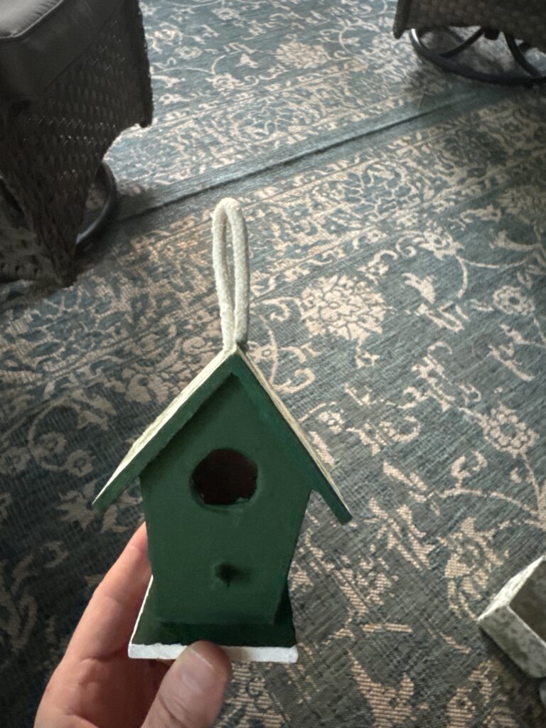 Antique Herbarium Mini Hanging Birdhouse