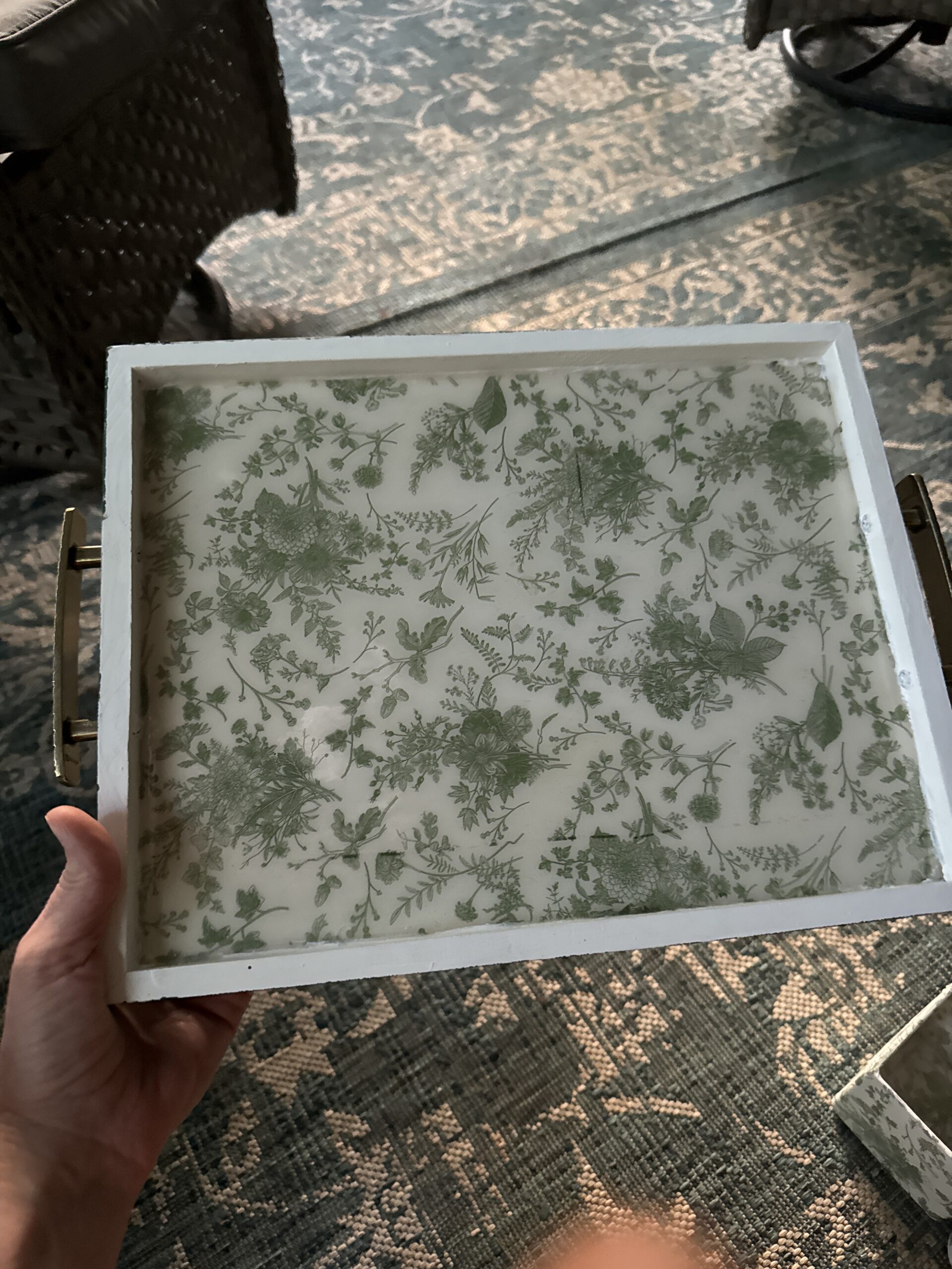 Antique Herbarium Decorative Tray - Image 2