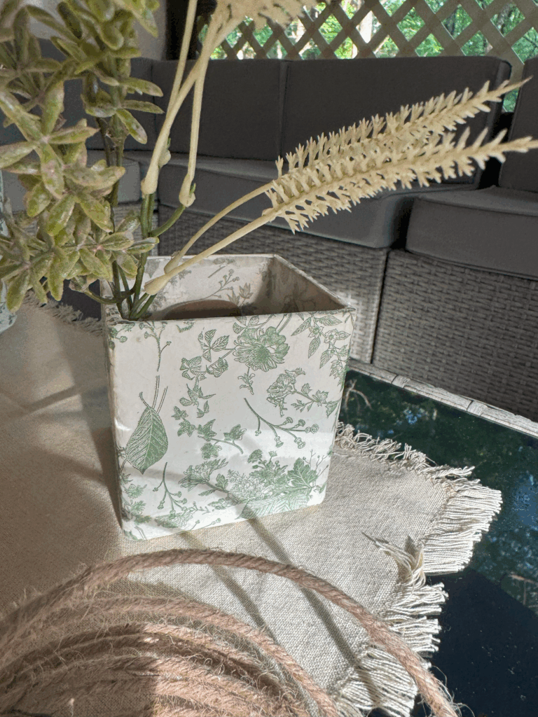 Antique Herbarium Square Vase