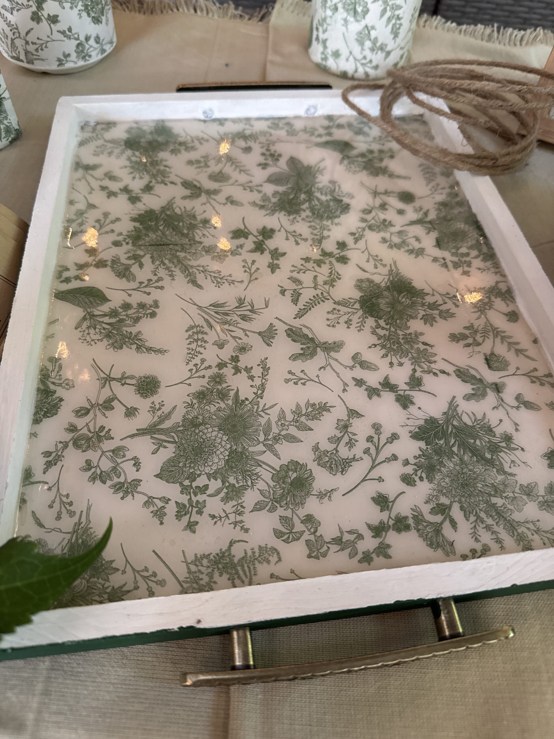 Antique Herbarium Decorative Tray - Image 7
